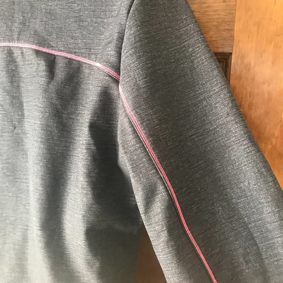 FILA Charcoal Gray w/Pink Trim Breast Cancer Awareness Zip-Up Jacket Large - Picture 13 of 14